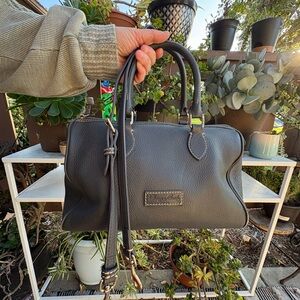 Dooney & Bourke Pebbled Leather Satchel Doctors Boston Bag Crossbody